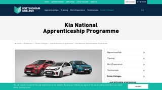Kia National Apprenticeship Programme | Nottingham College