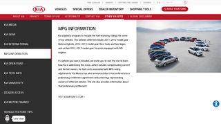 Kia MPG Information for Fuel Costs - Kia Motors America