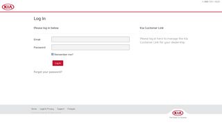 Log In - Kia Customer Link