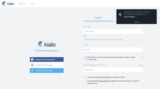 Sign up | Kialo