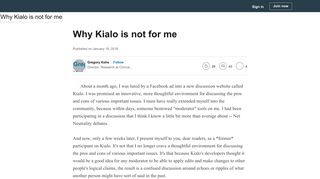 Why Kialo is not for me - LinkedIn