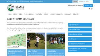 Golf - Kiama Golf Club