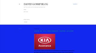 Login My Kia Performance Center Account - david gossip blog