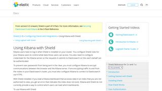 Using Kibana with Shield | Shield [2.4] | Elastic