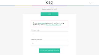 Login - Kibo Platform