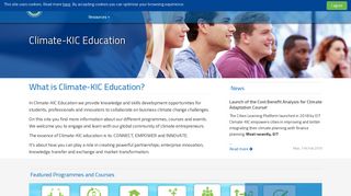 Welcome to Climate-KIC Education! - Climate-KIC Learning Portal