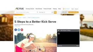 5 Steps to a Better Kick Serve | ACTIVE