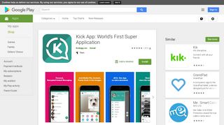 Kick App: World's First Super Application - Apps on Google Play