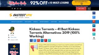 41 Best Kickass Torrents Alternatives 2019 (100% Working)
