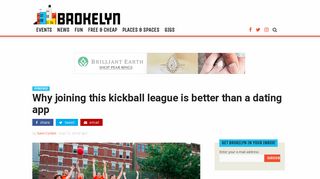 Turns out kickball is the best way to get a date in Brooklyn - Brokelyn