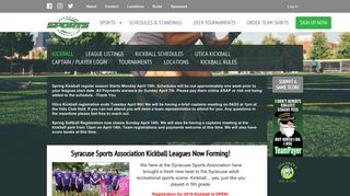 Kickball - Sport Home: Syracuse Sports Association - Liverpool, NY