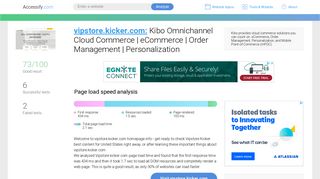 Access vipstore.kicker.com. Kibo Omnichannel Cloud Commerce ...