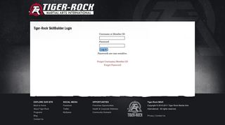 Tiger-Rock SkillBuilder Login - Tiger-Rock Martial Arts