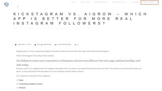 Kickstagram vs. AIGrow – Which App Is Better for More Real Instagram ...