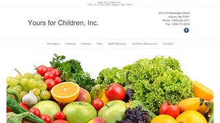 Yours for Children, Inc. – Child Care Provider Food Program