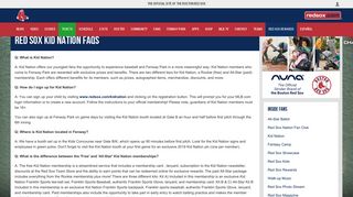 Kid Nation - FAQ | Boston Red Sox - MLB.com