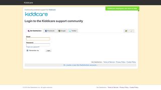 Login to the Kiddicare support community - Get Satisfaction