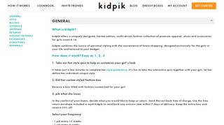 FAQ | Answers To Typical Questions | Kidpik