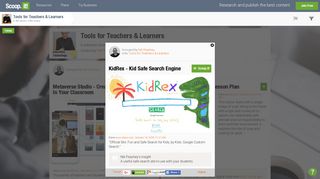 KidRex - Kid Safe Search Engine | Tools for Tea... - Scoop.it