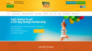 Kids Pass: Kids Days Out - Discounts Deals Offers