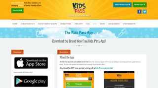 Get the Free Kids Pass App!