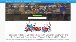KidsBowlFree.com: Kids Bowl Free All Summer Long!