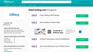 KidsCasting.com Coupons & Promo Codes 2019 - Offers.com