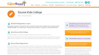 Encore Kids College – The Capitol Encore Academy