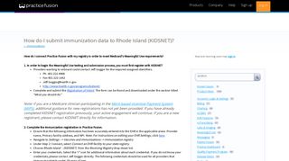 How do I submit immunization data to Rhode Island (KIDSNET ...