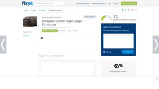 Kidspace portal login page - Fixya