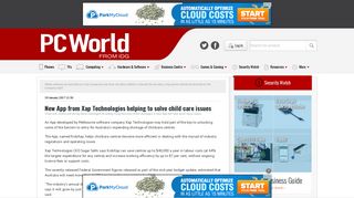 New App from Xap Technologies helping to solve child care issues ...