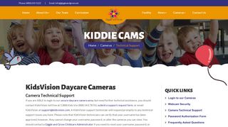 Camera Technical Support - Kidvision Daycare Cameras