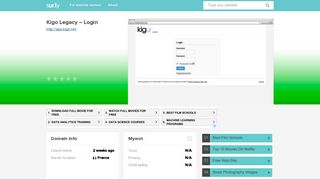 app.kigo.net - Kigo Legacy – Login - App Kigo - Sur.ly
