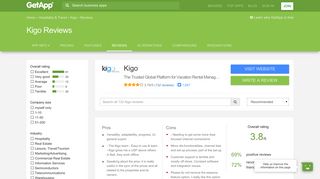 Kigo Reviews - Ratings, Pros & Cons, Analysis and more | GetApp®