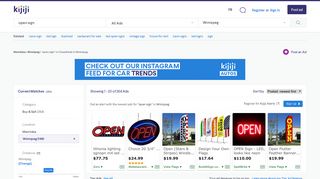 Open Sign | Kijiji in Winnipeg. - Buy, Sell & Save with Canada's #1 ...