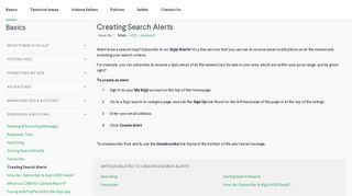 Creating Search Alerts | Kijiji Helpdesk