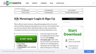 Kik Messenger Login & Sign Up | Appamatix
