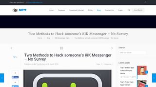 Two Methods to Hack someone's KiK Messenger - No Survey - Net Spy