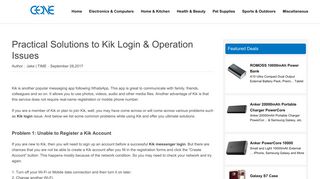 Fixes to Problems You May Come Across with Kik Messenger Login