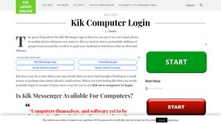 Kik Computer Login - Kik Login Online