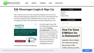 Kik Messenger Login & Sign Up | Appamatix
