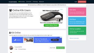 Kik Online - Kik Usernames