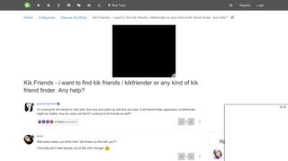 Kik Friends - i want to find kik friends / kikfriender or any kind of kik ...