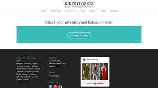 Consignor Login | Kiki's Closets