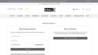 My Account Sign In | kikki.K Members | kikki.K