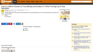Free $10 Kikki K Voucher on Your Birthday and Another $10 When ...