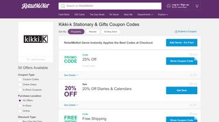 50% Off Kikki-k Stationary & Gifts Coupon, Promo Codes - RetailMeNot