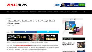 Evidence That You Can Make Money online Through Kilimall Affiliate ...