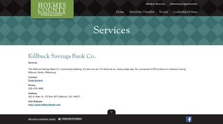 Killbuck Savings Bank Co. - Holmes County Chamber of Commerce