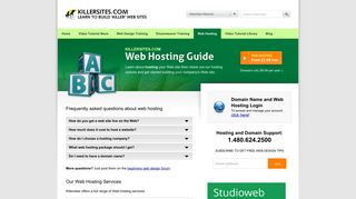 Web Hosting Guide - KillerSites.com